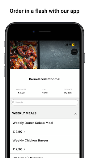 Android application Parnell Grill Clonmel screenshort
