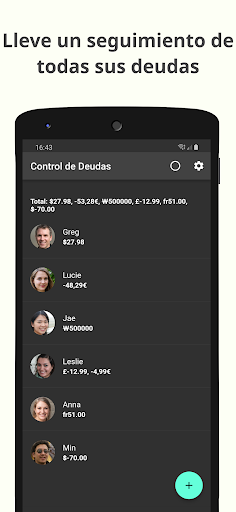 Vista previa de la aplicación