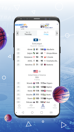 BasketLotto Screen 2