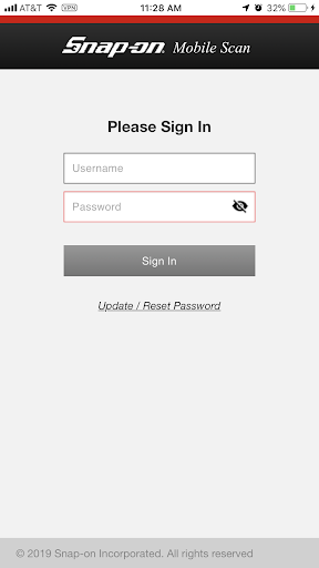Snap-on Scan Order Screen 2