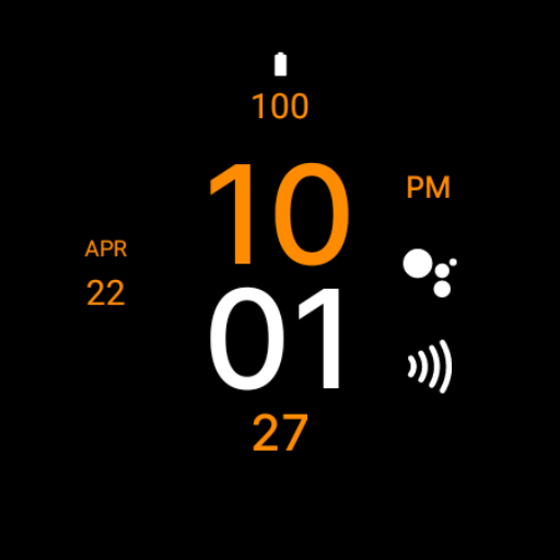 Black Minimal Watch Face