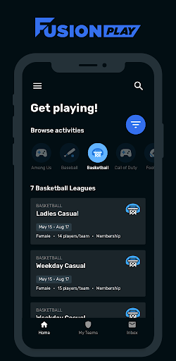 Android application Fusion Play Staff screenshort