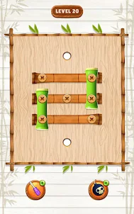 Bamboo Nuts & Bolts Puzzle
