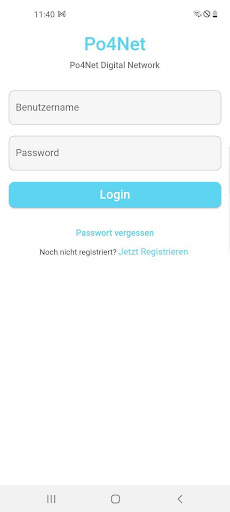 Android application Po4Net Digital Network screenshort
