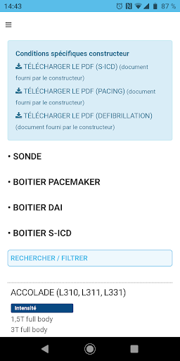 Android application MRI Compatibility screenshort
