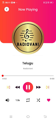 RadioVani - Telugu Radio Screen 2