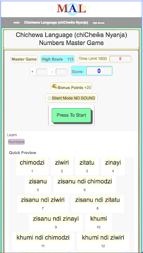 Chichewa M(A)L Screen 2