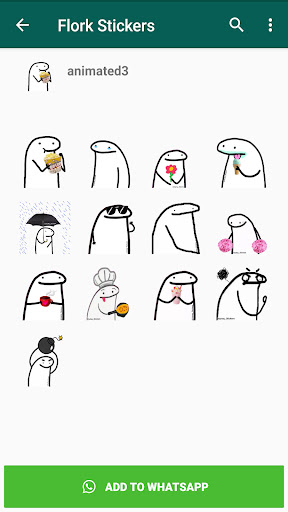 Android application Flork Animated Stickers screenshort