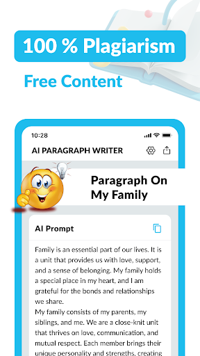 AI Paragraph Generator, Writer Screen 2