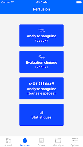 Android application Vet Perfusion Licence screenshort