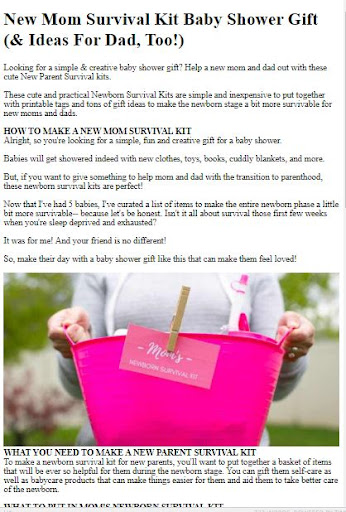 Parents Survival Kit Guide Screen 2