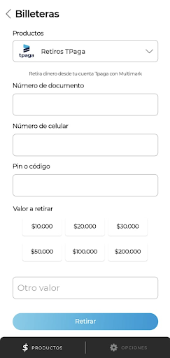 Multimark Recargas Screen 3