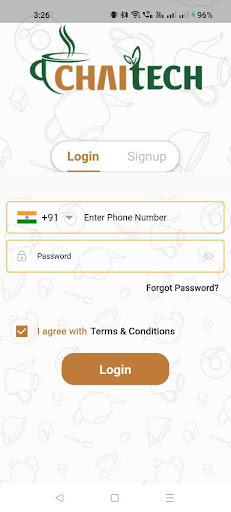 Android application ChaiTech screenshort