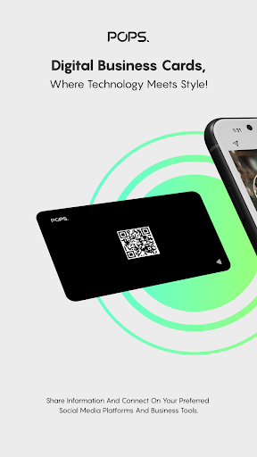 Android application Pops - Digital Business Card screenshort