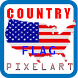 Country Flag - Pixel Art icon
