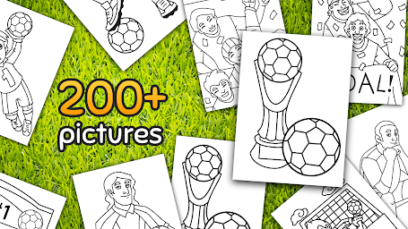 Football coloring book game