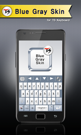 Android application Blue Gray Skin for TS Keyboard screenshort
