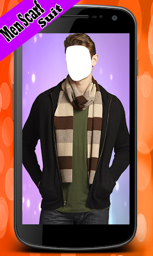Men Scarf Photo Suit