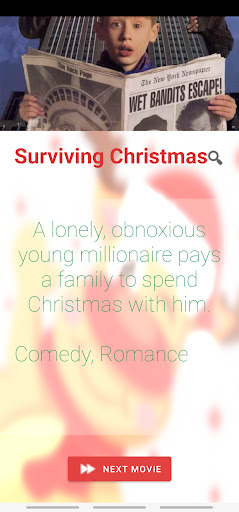 The Christmas Movie App Screen 2