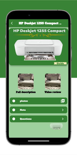 Android application HP Deskjet 1255 Compact Guide screenshort