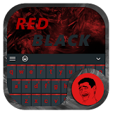 Moji Red Black Keyboard Theme icon