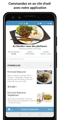 Android application Au Rendez vous des pêcheurs screenshort