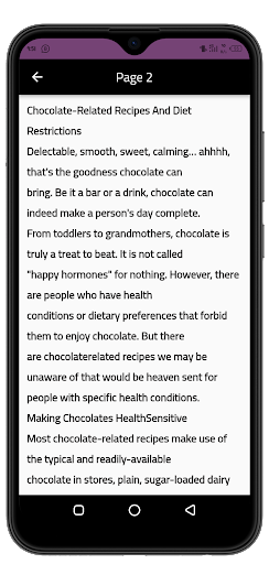 Chocolate Recipes App Offline
