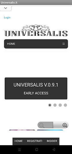 Android application Universalis Produzioni screenshort