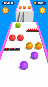 Ball Run Fruit: Fruit Merge