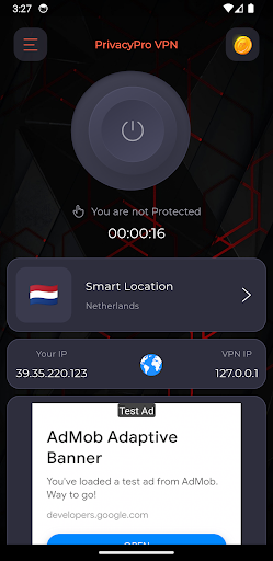 Android application PrivacyPro VPN: Fast & Secure screenshort