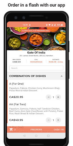 Android application Gate Of India screenshort