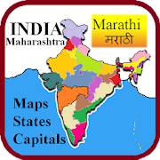 India Maharashtra Capitals Maps States in Marathi  Icon