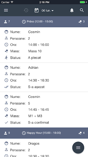 Android application ialoc - Reservations Manager screenshort