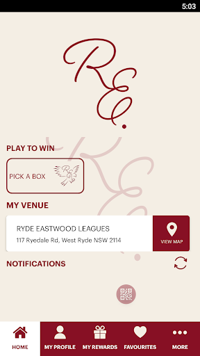 Android application Ryde-Eastwood Leagues Club screenshort
