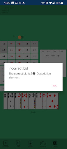 Bidtrainer Screen 2