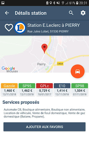 Stations Carburant Infos Prix Screen 2