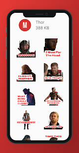Marvel Stickers WASticker Screenshot