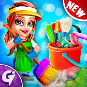 Make House Clean & tidy - Girls Home Cleaning Game