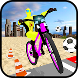 Superheroes Racing Bicycle City Stunts Simulation icon
