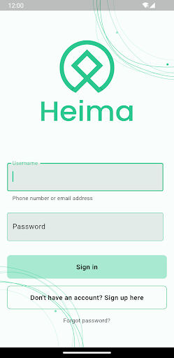 Android application Heima screenshort