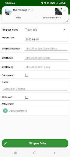 Android application WIP Jayapack screenshort