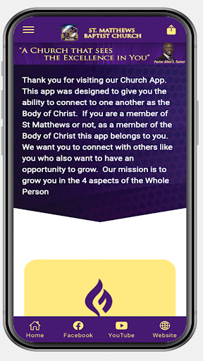 Android application St. Matthews Baptist Church screenshort