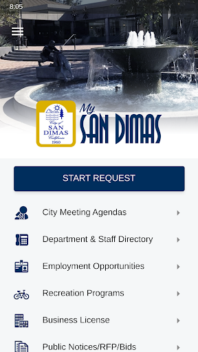 Android application My San Dimas screenshort