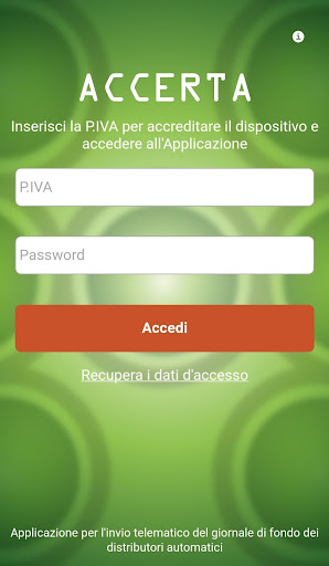 Android application ACCERTA screenshort