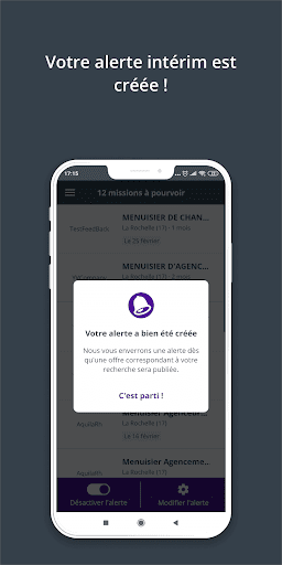 Alerte Intérim Screen 3