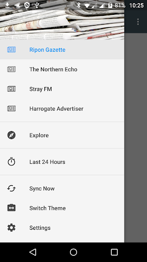 Android application Ripon local news screenshort