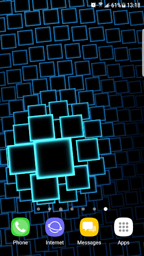 Neon Squares 3D Live Wallpaper Screen 2
