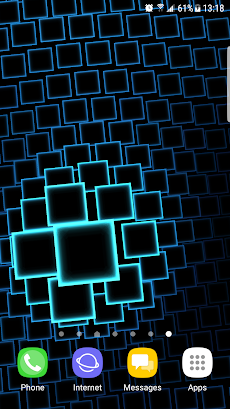 Neon Squares 3D Live Wallpaperのおすすめ画像2