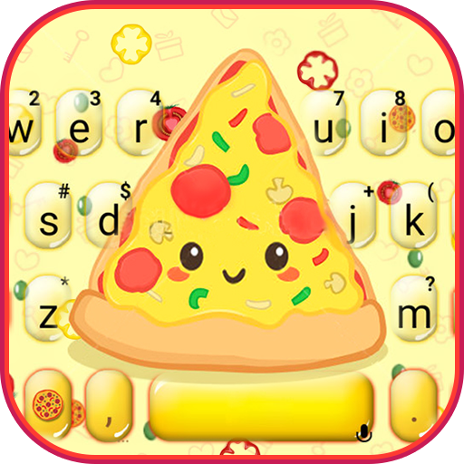 Tasty Cartoon Pizza Keyboard T  Icon