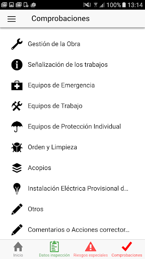 inspectionApp Screen 3